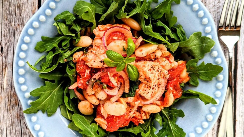 Salmon & Bean Salad Modern Mediterranean